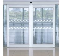 Vitrophanie - Bande signalisation triangles - Blanc - 10m