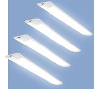 Viugreum 145cm Reglette LED Connectable 4 Pièces, 50W 6500K Blanc Froid Tube Neon Led Barre, Éclairage Plafond Lampe Etanche IP54, Lumiere pour Garage Atelier Bureau Cuisine Cave Intérieur Extérieur