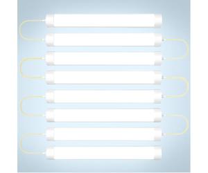 Viugreum 145cm Reglette LED Connectable 8 Pièces, 50W 6500K Blanc Froid Tube Neon Led Barre, Éclairage Plafond Lampe Etanche IP54, Lumiere pour Garage Atelier Bureau Cuisine Cave Intérieur Extérieur