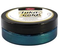 Viva Decor® Inka Gold (pétrole - 62,5 g) Pâte à Effet métallisé ciré avec Brillance métallique pour bricoler, appliquer de la Couleur, polir, C'est prêt