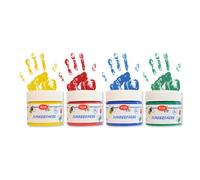 ViVA DECOR Peinture au doigt 'ViVA KIDS', set de 4 Basic