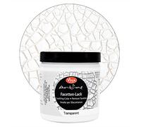 Viva Decor - Peinture craqueler ARTLINE (transparent, 250ml) Pâte à structure - Vernis craqueler - Effet antique - peinture pour porcelaine, verre, toile sur chassis, beaux-arts etc… Fabriquée en Allemagne