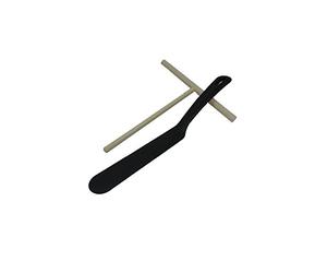 Viva Haushaltswaren # 29107 # crêpes Lot de 2 composé d'une, Plastique, Naturel/Noir, 2 unités