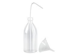 Viva-Haushaltswaren Gabriele Hesse e.K. Bouteille de laboratoire 1000 ml en plastique sans BPA - Fabriqué en Allemagne - Avec entonnoir de remplissage