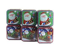 Viva Haushaltswaren Lot de 6 petites boîtes à biscuits 8 x 8 x 6,5 cm
