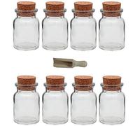 Viva Haushaltswaren Petits Articles ménagers : Lot de 8 x Pots à épices/boîtes., Verre, 150ml