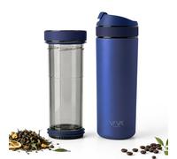 Mug de voyage RECHARGE ANYTIME 460 ml, avec infuseur à thé, bleu roi, Viva Scandinavia