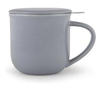 Viva Scandinavia Tasse à thé en Porcelaine avec infuseur Amovible en Acier Inoxydable, thé en Vrac, thé à Feuilles, poignée Isolante, 350 ML, Bleu Gris V81454