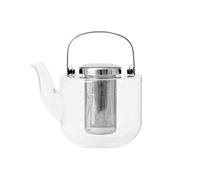 VIVA Théière en Verre Borosilicate, infuseur inox, thé en vrac, 0,75 L | Théière avec infuseur amovible en acier inoxydable pour thé en vrac. Bec anti-gouttes, verre résistant.