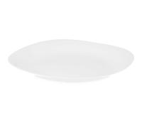 Vivalto Assiette Plate Carrée Opal 28 cm Verre Blanc (Set de 24)