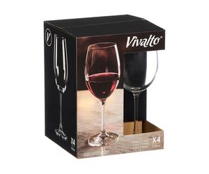 Vivalto Coupe Ronde 530 ml Verre Transparent 9x24.5x9 cm (Set de 24)