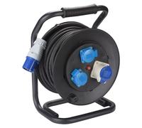 VIVanco™Rallonge multiprise CEE IP44, fiche CEE sur prise CEE et 2 prises Schuko, 25 m