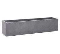 VIVANNO Bac à fleurs béton FLOBO Bac, gris mat - 80x18x18 cm