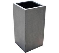 VIVANNO Bac à Fleurs Colonne de Plantes Cache-Pot Fibre de Verre Design béton Gris Bloc (Bloc 75x30x30)