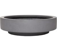 VIVANNO Bac à Plantes Bac à Fleurs Bac décoratif en Fibre de Verre Escada Low 12x45 Aspect béton Gris