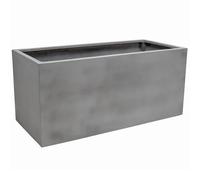 VIVANNO Bac à Plantes Bac à Plantes en Fibre de Verre Design béton Gris Maxi - 30x60x30 cm