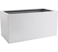 VIVANNO Bac à plantes en fibre de verre MAXI Caisson, blanc mat - 60x30x30 cm