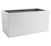 VIVANNO Bac à plantes en fibre de verre MAXI Caisson, blanc mat - 80x40x40 cm