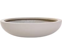 VIVANNO Bac à plantes en fibre de verre PLANA, crème mat - 43x11 cm