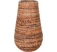 VIVANNO Bac à plantes en jacinthe d'eau ROTA Conique, naturel tressé - 35x57 cm