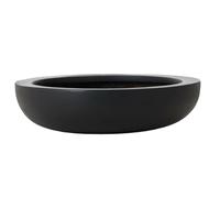 VIVANNO Coupe à Plantes Coupe à Fleurs Coupe décorative en Fibre de Verre Anthracite Plana - 9 x 34 cm