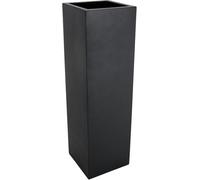 VIVANNO Jardinière Cache-Pot Colonne en Fibre de Verre Anthracite Bloc 100x30x30