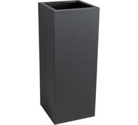 VIVANNO Jardinière Cache-Pot Colonne en Fibre de Verre Anthracite Bloc 75x30x30