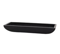 VIVANNO Jardinière Coupelle décorative en Fibre de Verre Zoey 64 cm, résistante aux intempéries et au Gel, pour l'intérieur et l'extérieur, Anthracite