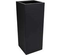 VIVANNO Jardinière en fibre de verre BLOCK colonne, anthracite mat - 40x40x100 cm