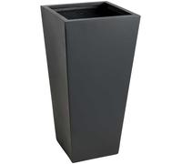 VIVANNO Jardinière en fibre de verre CLASSIC colonne, anthracite mat - 35x35x70 cm