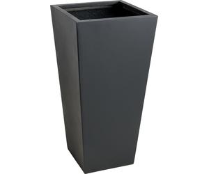 VIVANNO Jardinière en fibre de verre CLASSIC colonne, anthracite mat - 40x40x90 cm