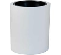 VIVANNO Jardinière en fibre de verre ESTRA Coupe, blanc mat - 35x40 cm
