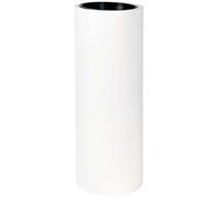 VIVANNO Jardinière en fibre de verre ESTRA Coupe, blanc mat - 35x90 cm