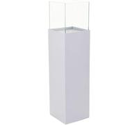 VIVANNO Photophore-Colonne Bougeoir-Lanterne décorative Candela Blanc Mat 100 cm de Haut