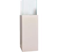 VIVANNO Photophore-Colonne Bougeoir-Lanterne décorative Candela Blanc Mat Hauteur 80 cm