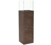 VIVANNO Photophore-Colonne Bougeoir Lanterne décorative Candela Gris Quartz 100 cm de Haut
