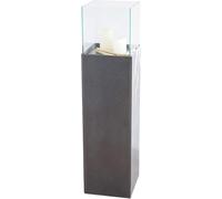 VIVANNO Photophore-Colonne Candela Lanterne décorative Aspect béton Anthracite Hauteur 100 cm