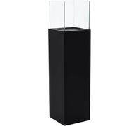 VIVANNO Photophore-Colonne Candela Lanterne décorative Noir Mat Hauteur 100 cm