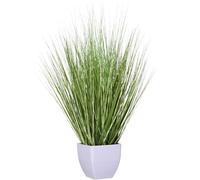 VIVANNO Plante Artificielle en Pot 60 cm - Herbe Artificielle décorative Verte Zebra pour décoration d'intérieur, séparateur de pièce - Plante Artificielle décorative Moderne