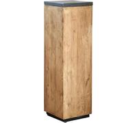 VIVANNO Podium en bois PODIUM rectangulaire, veinage brun antique - 30x30x100 cm