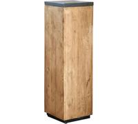 VIVANNO Podestat Colonne décorative Colonne à fleurs Support à fleurs en bois recyclé hauteur 100 cm, brun