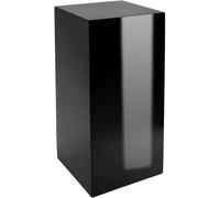 VIVANNO Podium en fibre de verre PODIUM Colonne, noir brillant - 30x30x60 cm