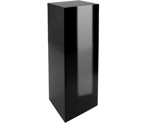 VIVANNO Podium en fibre de verre PODIUM Colonne, noir brillant - 30x30x80 cm