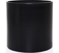 VIVANNO Pot de fleurs en aluminium NEW RONDO Rond, noir mat profond - 45x45 cm