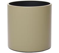 VIVANNO Pot de fleurs en aluminium NEW RONDO Rond, vert boue mat - 25x25 cm