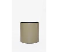 VIVANNO Pot de fleurs en aluminium NEW RONDO Rond, vert boue mat - 45x45 cm