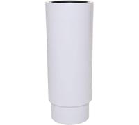 VIVANNO Pot de fleurs en fibre de verre ESCADA Rond, blanc mat - 35x90 cm