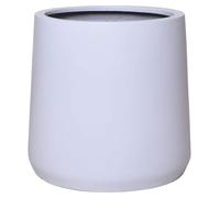 VIVANNO Pot de fleurs en fibre de verre VEKRA Rond, blanc mat - 55x50 cm