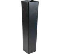 VIVANNO Vase de sol en fibre de verre ALTEZA colonne, anthracite mat - 25x25x100 cm