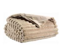 Vivaraise Couverture Alice Polyester/lin 130 x 160 cm Beige